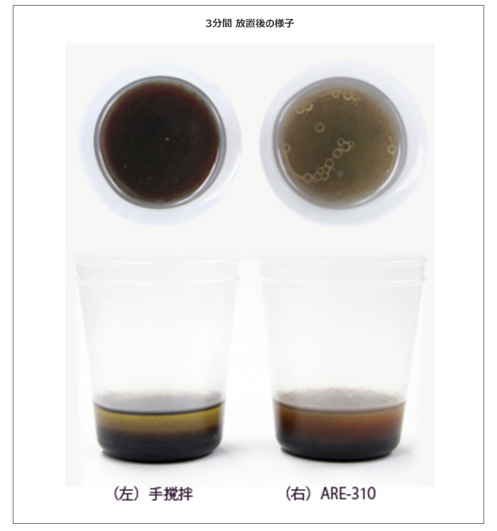 ３分後の様子