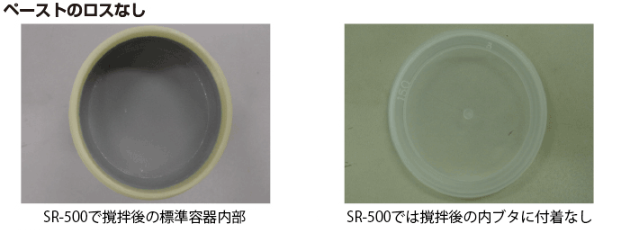 ペーストのロスなし